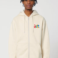 3ELF Cream Zipper - Priba Printworks