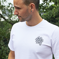 Konstantin Music "FHHN" Tee (White) - Priba Printworks