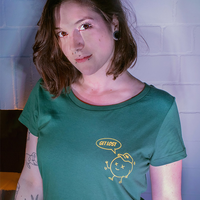 Kuttergarten WMNS Get Lost Shirt (Bottle Green) - Priba Printworks