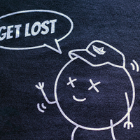 Kuttergarten WMNS Get Lost Shirt (Black) - Priba Printworks