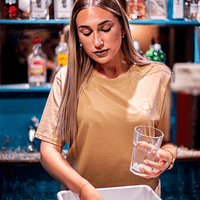 Q-Bar Essential Tee (camel) - Priba Printworks