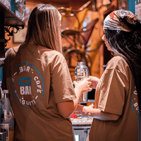 Q-Bar Essential Tee (camel) - Priba Printworks