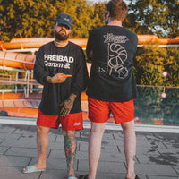Proseccolaune „Freibad Damm“ Longsleeve (navy) - Priba Printworks