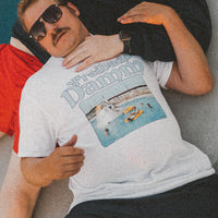 Proseccolaune „Freibad Damm“ Badeaufsicht Shirt (white) - Priba Printworks