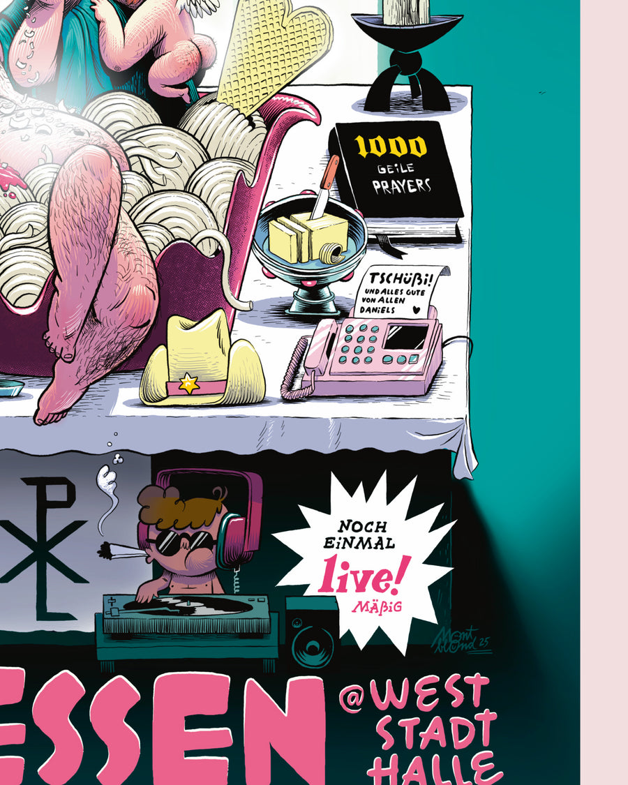 Proseccolaune „Die letzte Messe“ Poster