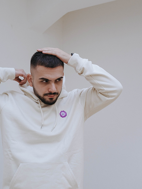Qima Heilung Hoodie (Natural Raw) - Priba Printworks