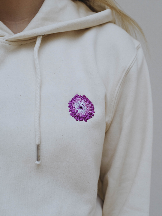 Qima Heilung Hoodie (Natural Raw) - Priba Printworks
