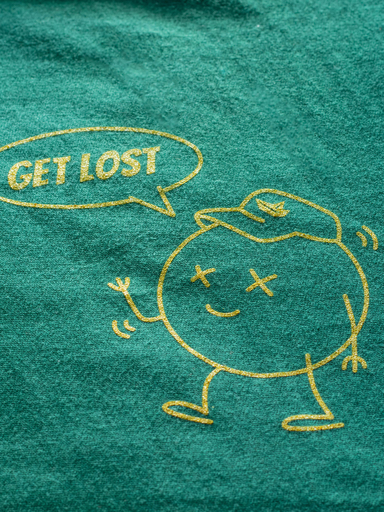 Kuttergarten WMNS Get Lost Shirt (Bottle Green) - Priba Printworks