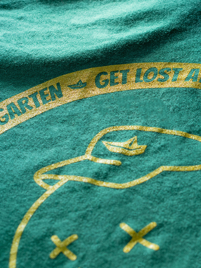 Kuttergarten WMNS Get Lost Shirt (Bottle Green) - Priba Printworks